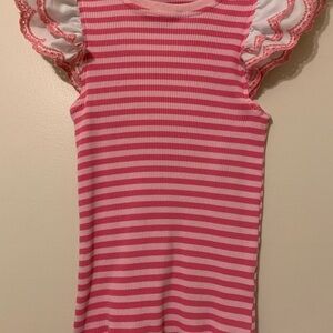 Pink Striped Kids Top